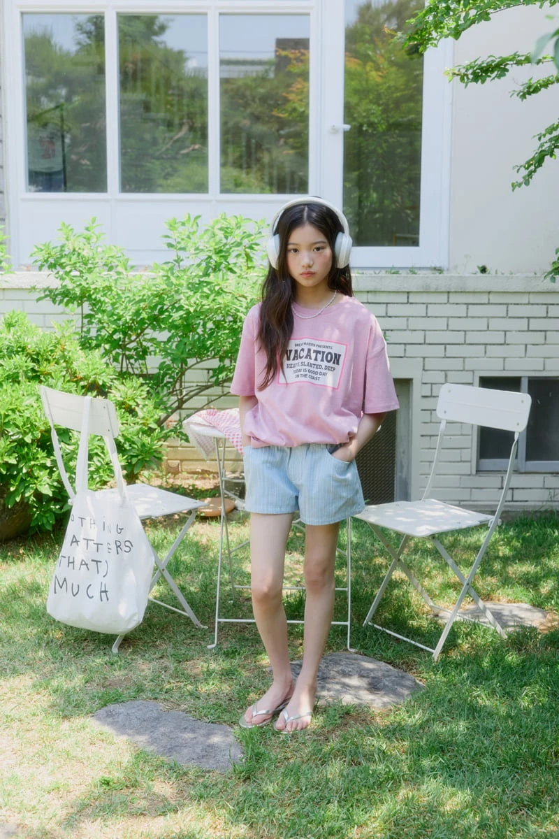 Sm2 - Korean Children Fashion - #discoveringself - Stripe Denim Pants - 8