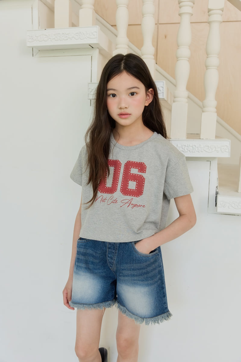 Sm2 - Korean Children Fashion - #fashionkids - Number Hotfix Tee - 6
