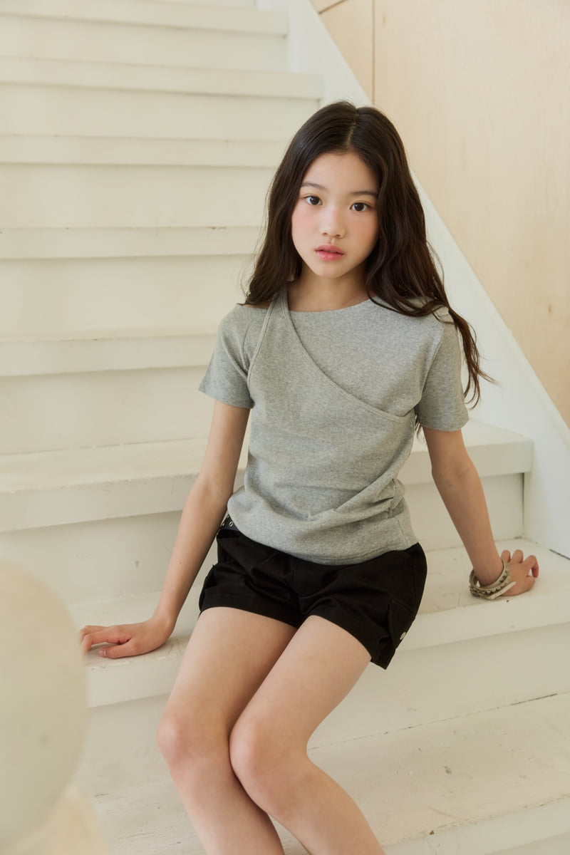 Sm2 - Korean Children Fashion - #fashionkids - Shirring Slit Tee - 5