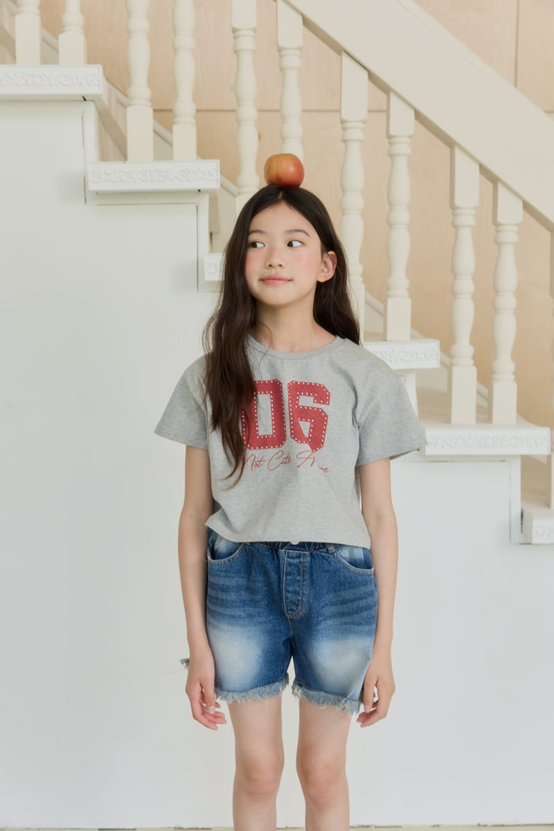 Sm2 - Korean Children Fashion - #kidsshorts - Number Hotfix Tee - 7