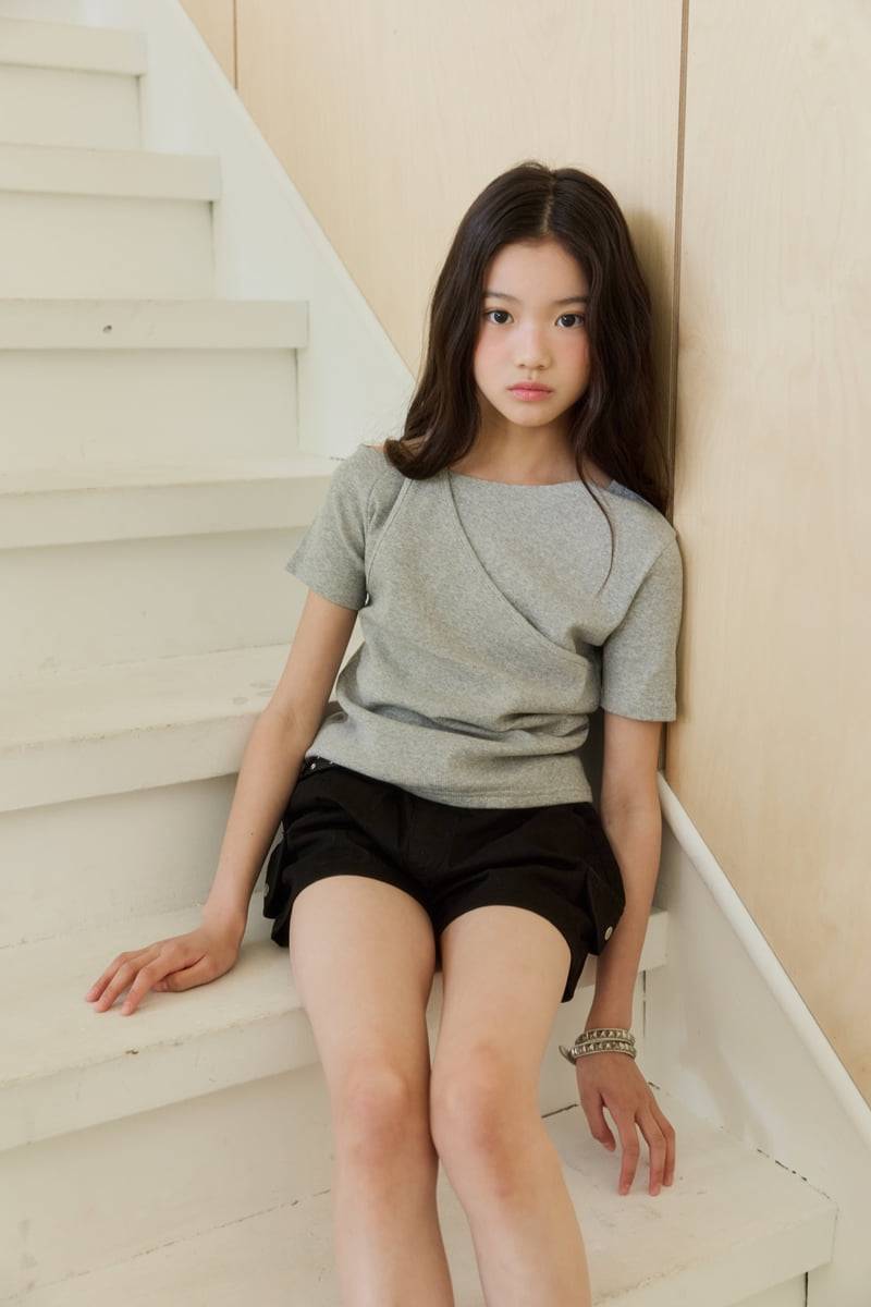 Sm2 - Korean Children Fashion - #kidsshorts - Shirring Slit Tee - 6