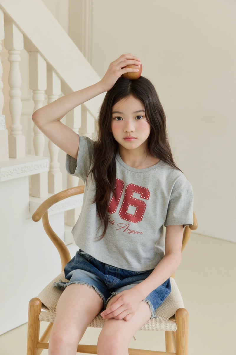 Sm2 - Korean Children Fashion - #kidsstore - Number Hotfix Tee - 8