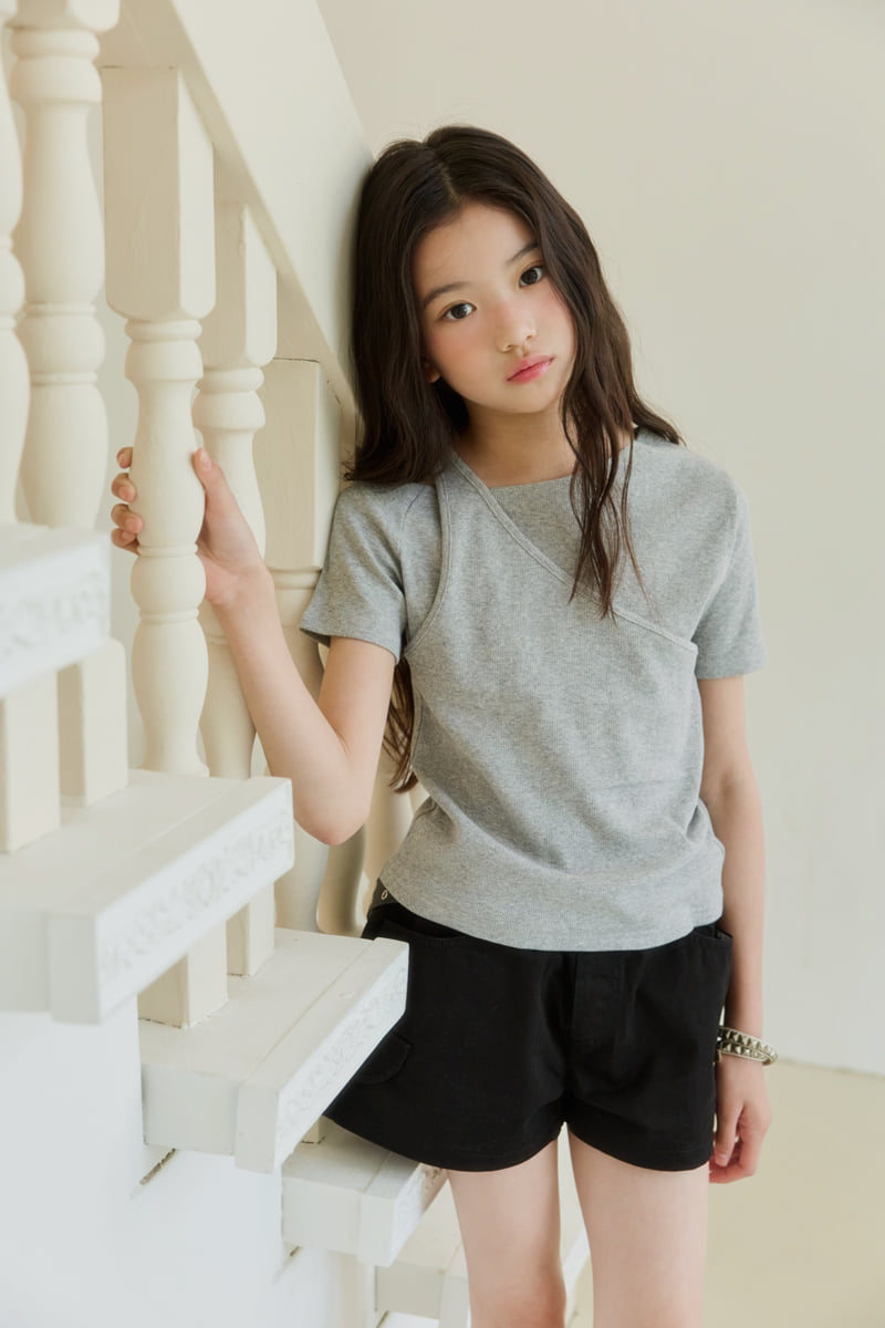 Sm2 - Korean Children Fashion - #littlefashionista - Shirring Slit Tee - 10