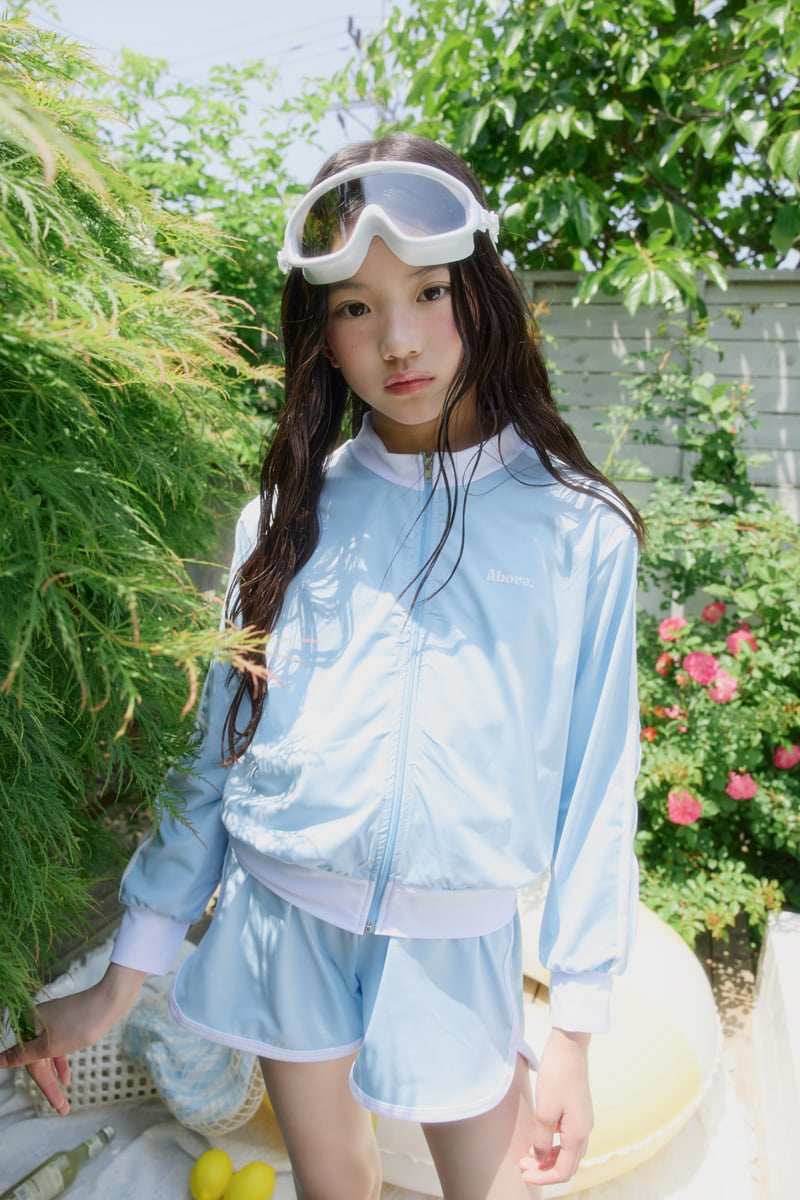 Sm2 - Korean Children Fashion - #littlefashionista - Rash Guard Zip-Up Set - 8