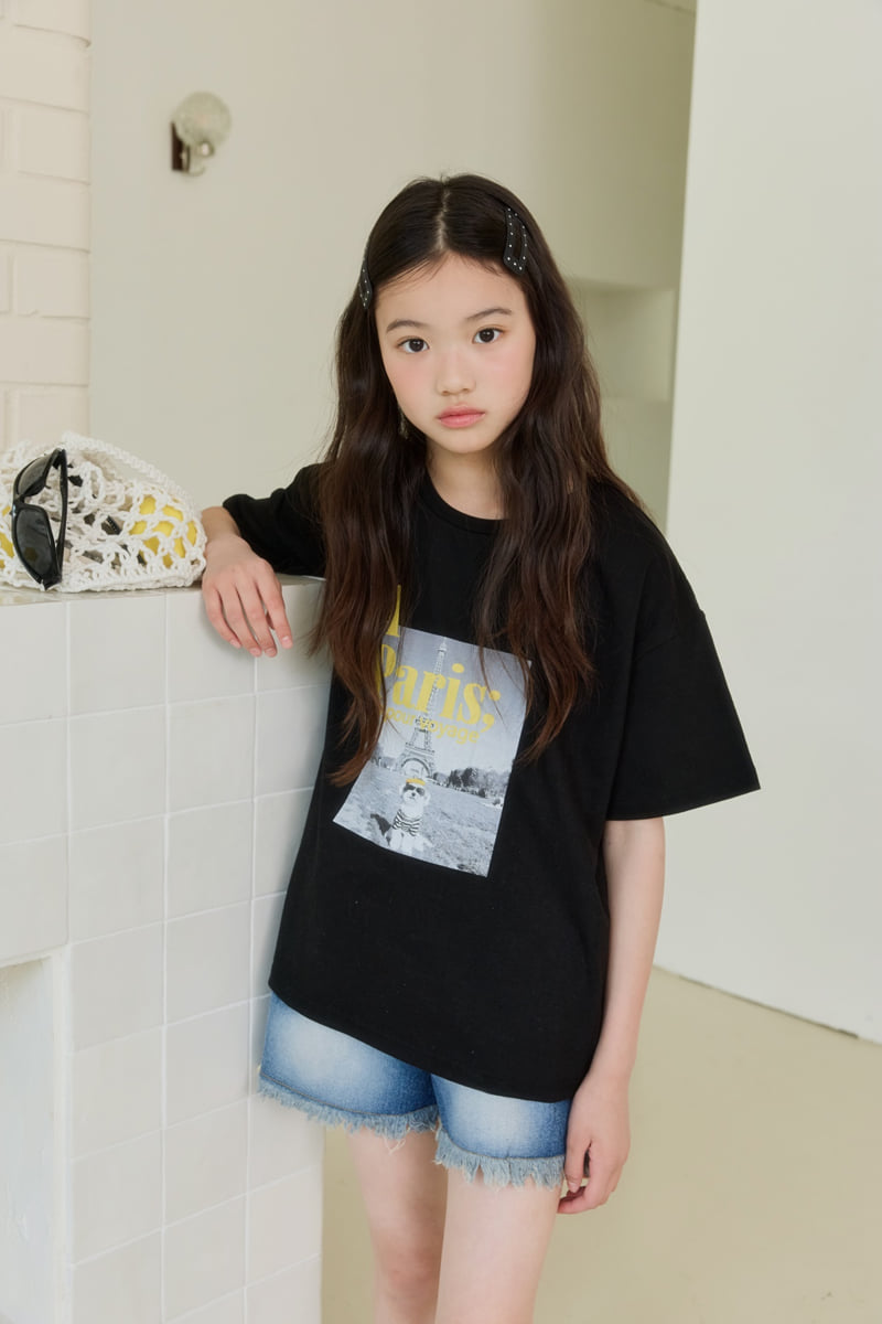 Sm2 - Korean Children Fashion - #littlefashionista - Paris Puppy Tee - 6