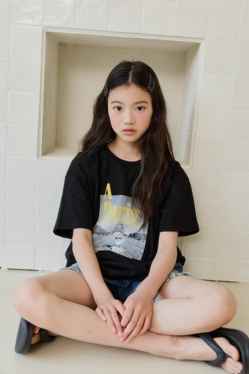 Sm2 - Korean Children Fashion - #minifashionista - Paris Puppy Tee - 8
