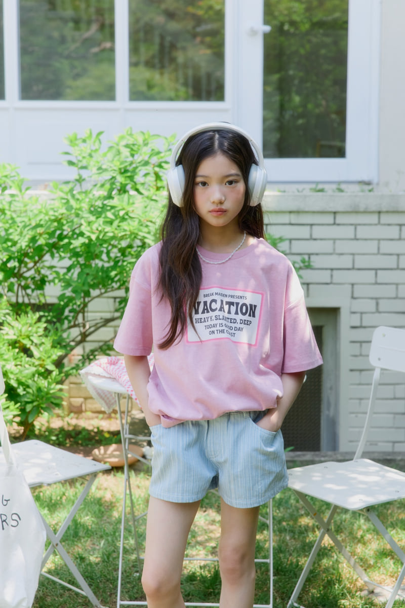 Sm2 - Korean Children Fashion - #prettylittlegirls - Stripe Denim Pants