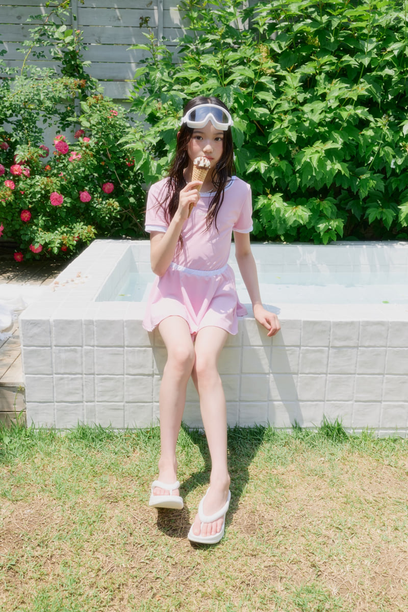 Sm2 - Korean Children Fashion - #stylishchildhood - Skirt Set Swimsuit - 3