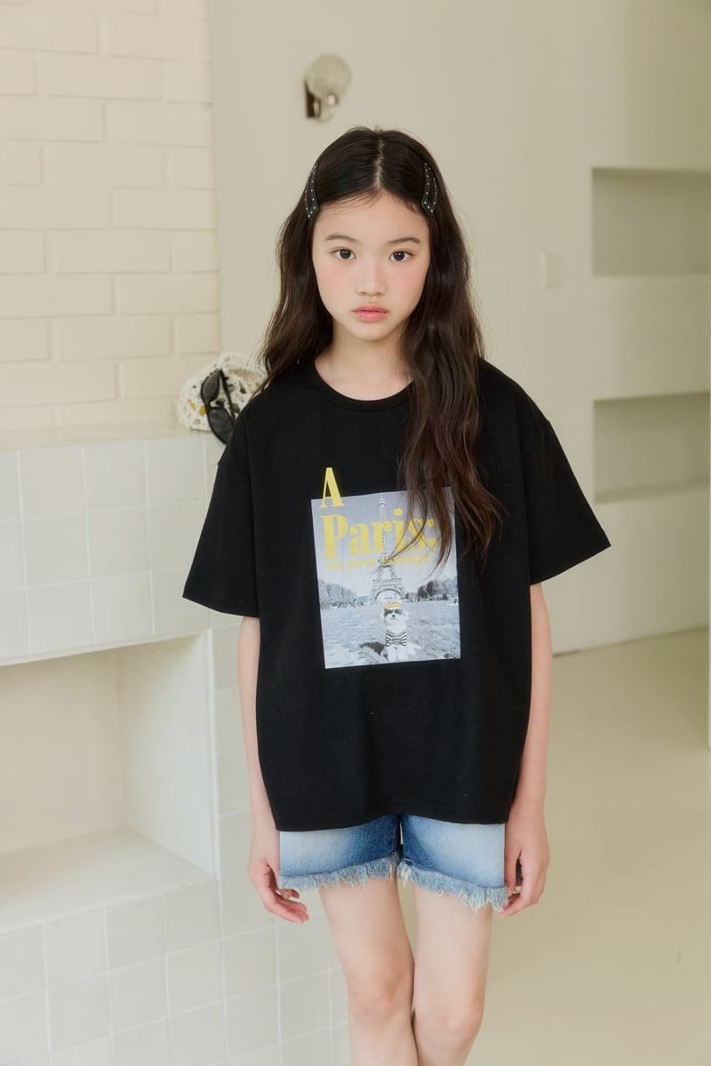 Sm2 - Korean Children Fashion - #todddlerfashion - Paris Puppy Tee - 10