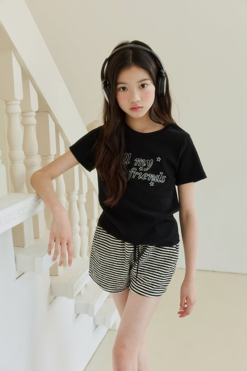 Sm2 - Korean Children Fashion - #todddlerfashion - Bubble Stripe Pants - 9