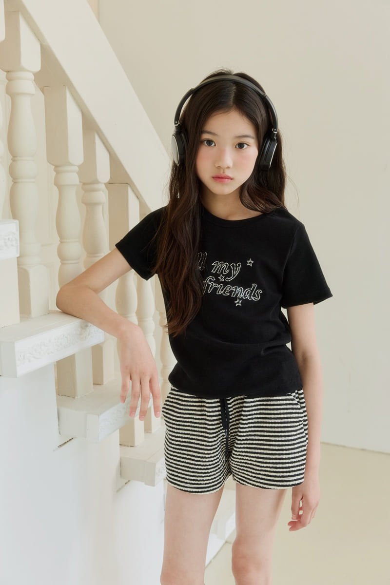 Sm2 - Korean Children Fashion - #toddlerclothing - Bubble Stripe Pants - 10