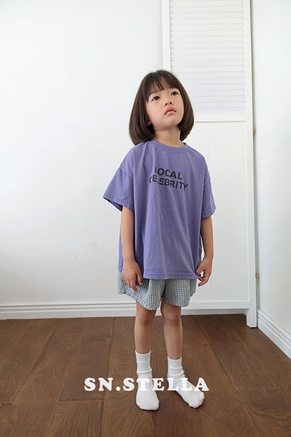 Sn.stella - Korean Children Fashion - #discoveringself - Check Shorts - 8