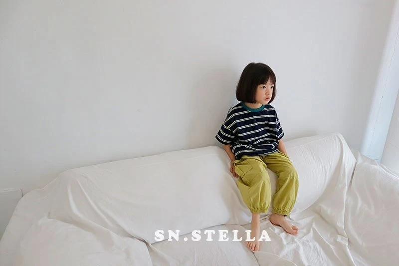 Sn.stella - Korean Children Fashion - #discoveringself - Bonbon Stripe Tee - 6