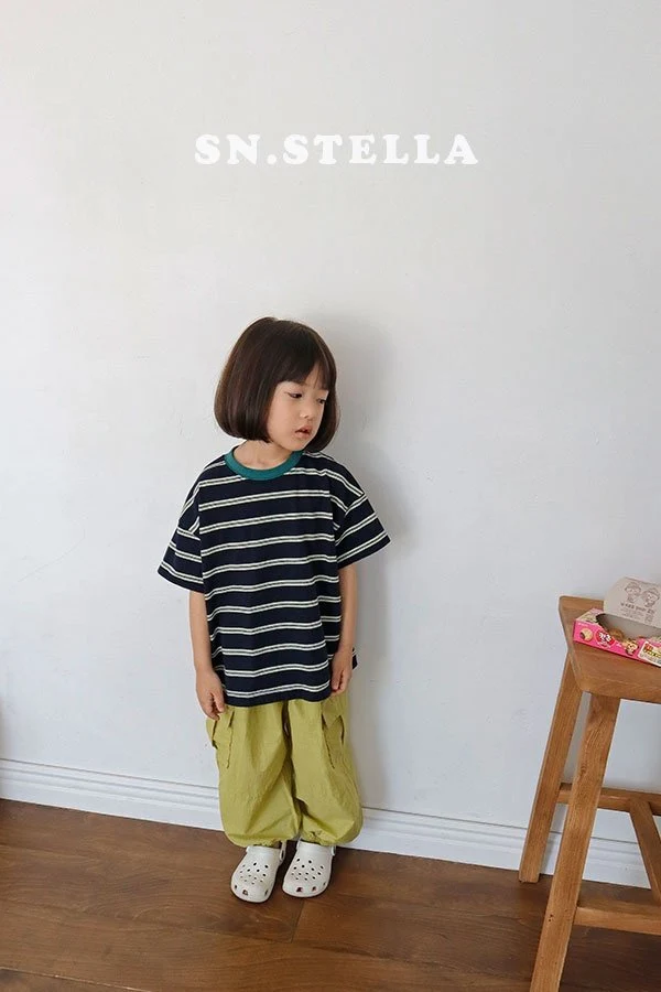 Sn.stella - Korean Children Fashion - #fashionkids - Bonbon Stripe Tee - 7
