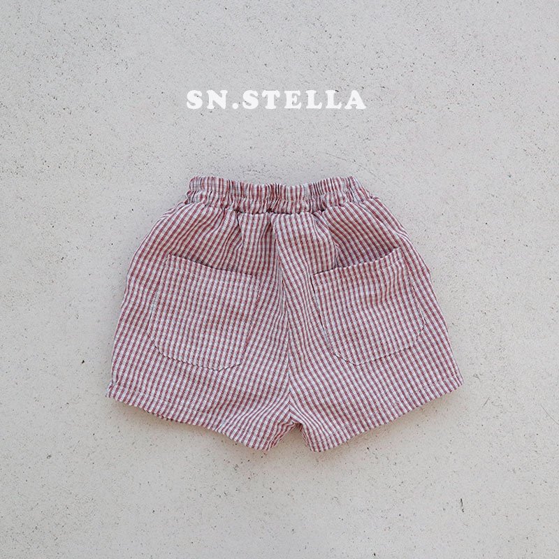 Sn.stella - Korean Children Fashion - #kidsshorts - Check Shorts - 10