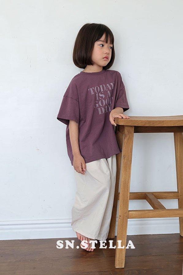 Sn.stella - Korean Children Fashion - #kidsshorts - Today Tee - 7