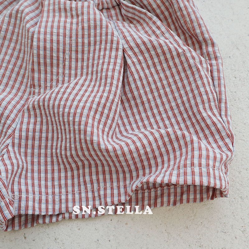 Sn.stella - Korean Children Fashion - #kidsstore - Check Shorts - 11