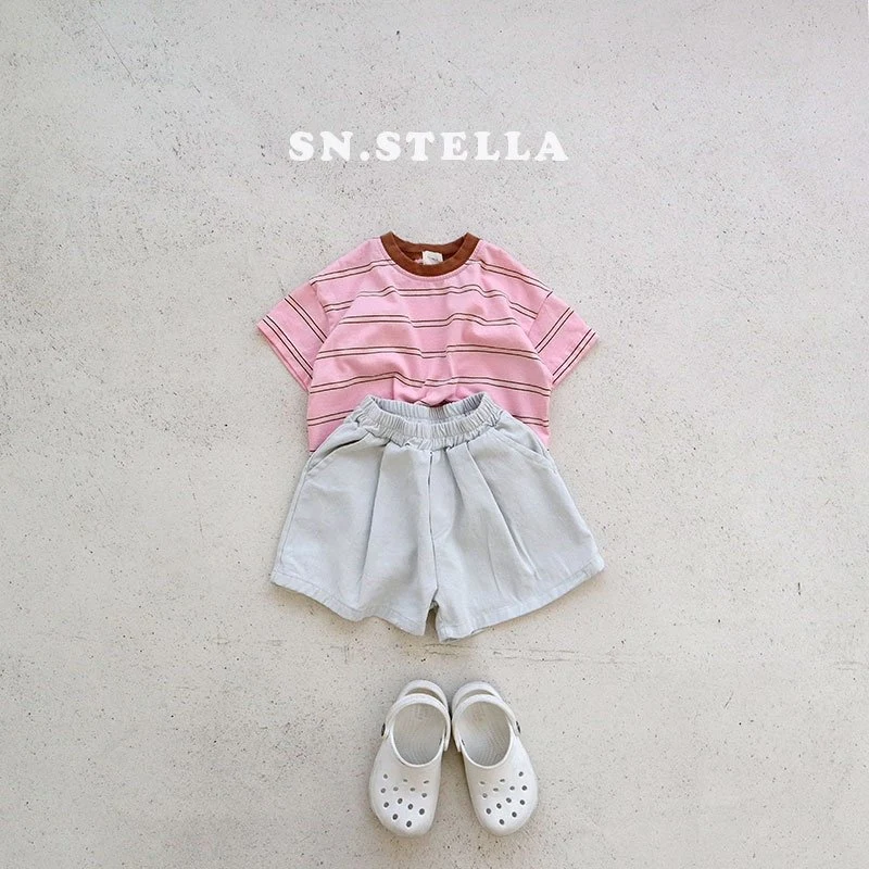 Sn.stella - Korean Children Fashion - #kidsstore - Wide Half Pants - 5