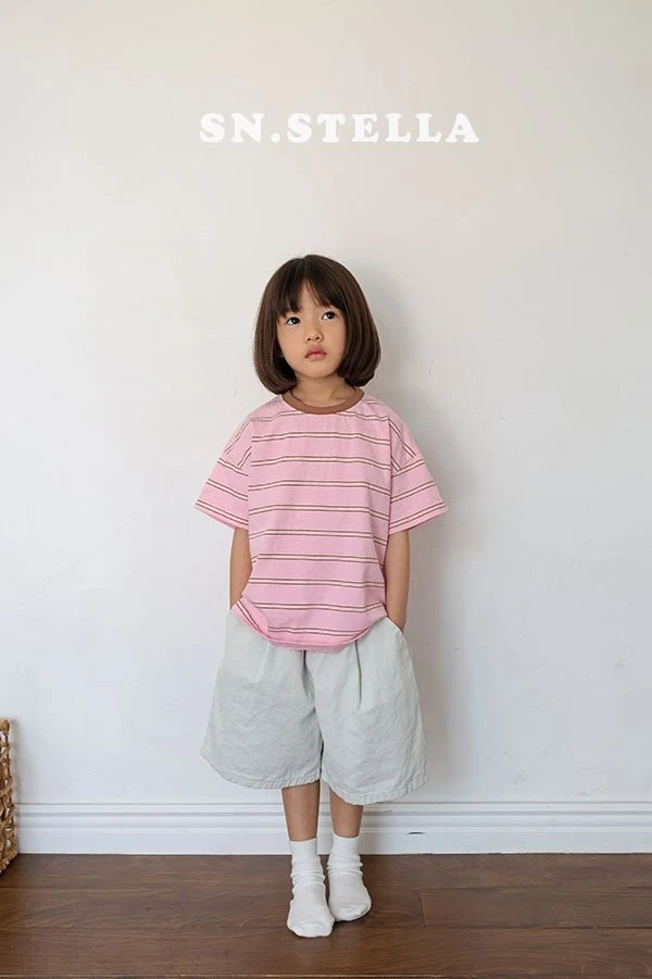 Sn.stella - Korean Children Fashion - #kidzfashiontrend - Wide Half Pants - 6