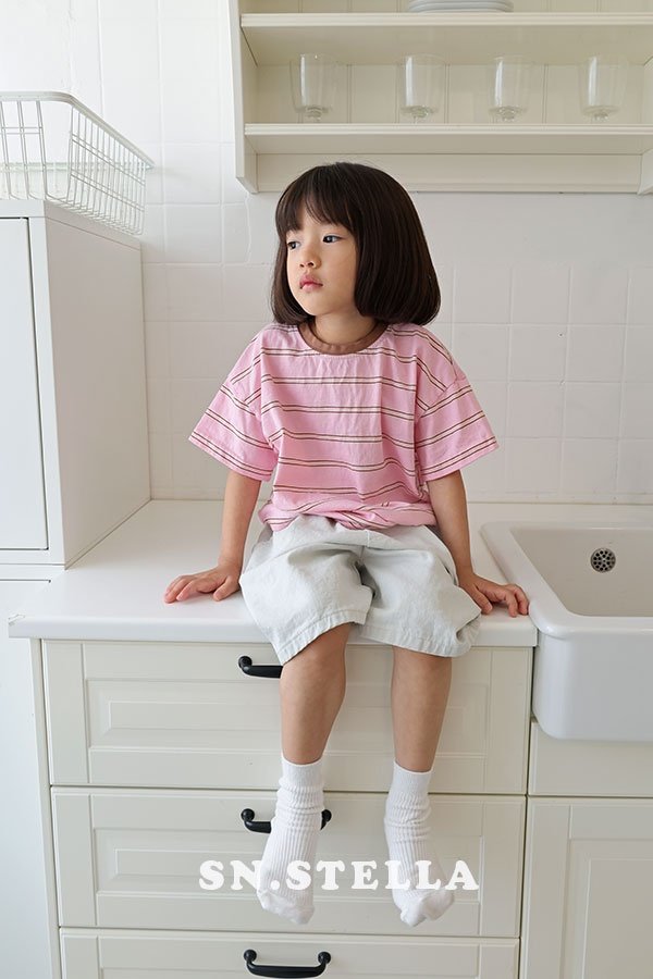 Sn.stella - Korean Children Fashion - #littlefashionista - Wide Half Pants - 8