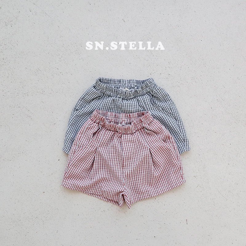 Sn.stella - Korean Children Fashion - #prettylittlegirls - Check Shorts
