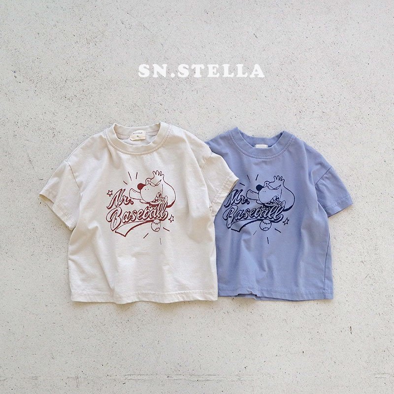 Sn.stella - Korean Children Fashion - #todddlerfashion - Baseball Tee