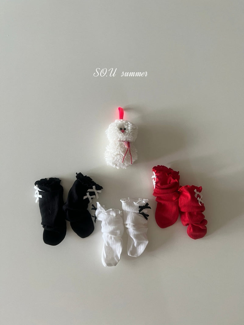 So U - Korean Baby Fashion - #babyboutique - Mini Ribbon Knee Socks
