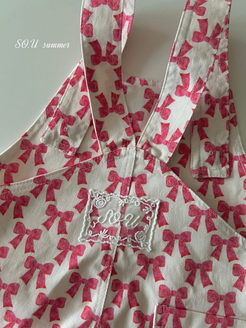 So U - Korean Baby Fashion - #babyboutique - Ribbon Suspender Suit - 10