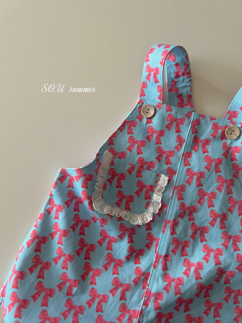 So U - Korean Baby Fashion - #babyboutique - Ribbon Suspender Suit - 11