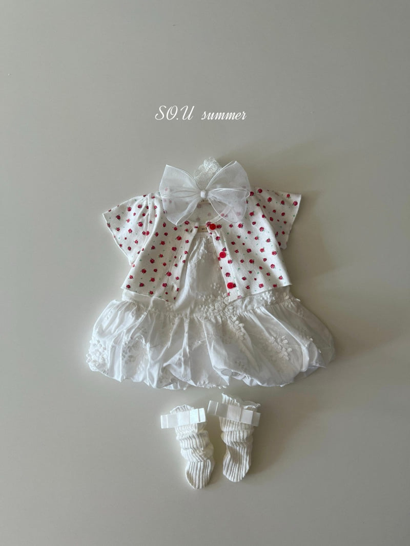So U - Korean Baby Fashion - #babyboutique - Balloon Strap One-piece - 10