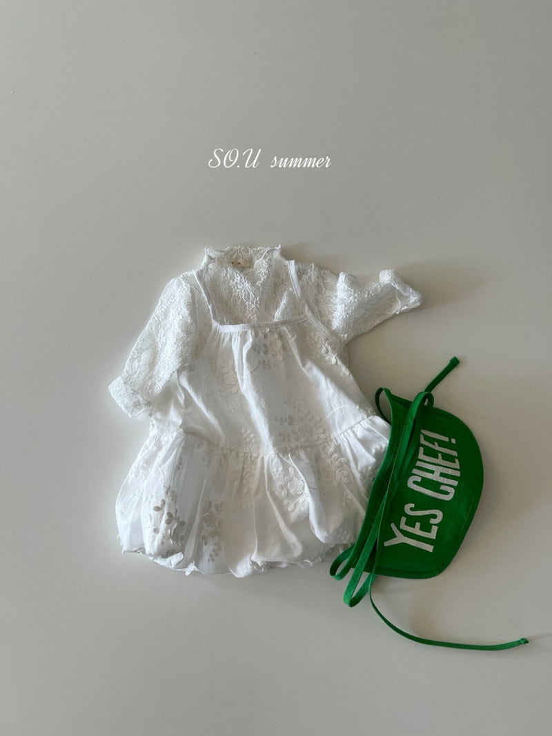 So U - Korean Baby Fashion - #babyboutique - Balloon Strap One-piece - 9