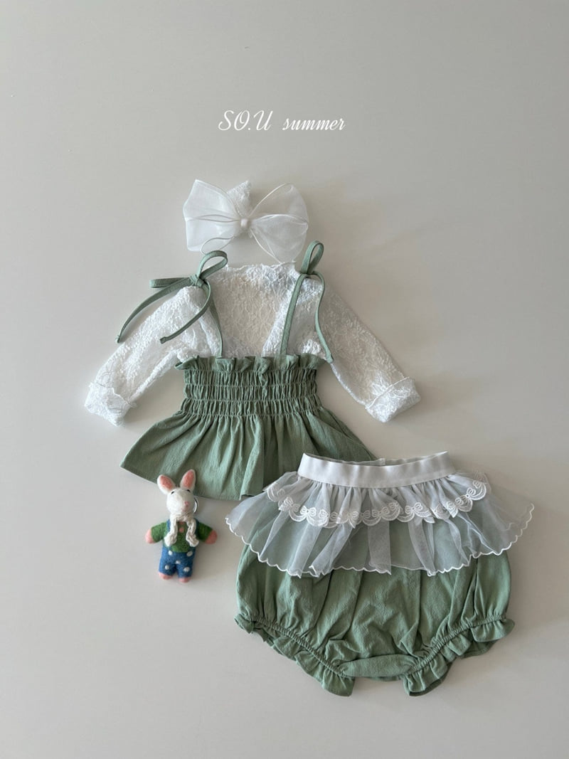 So U - Korean Baby Fashion - #babyboutique - Summer Smocked Set - 9