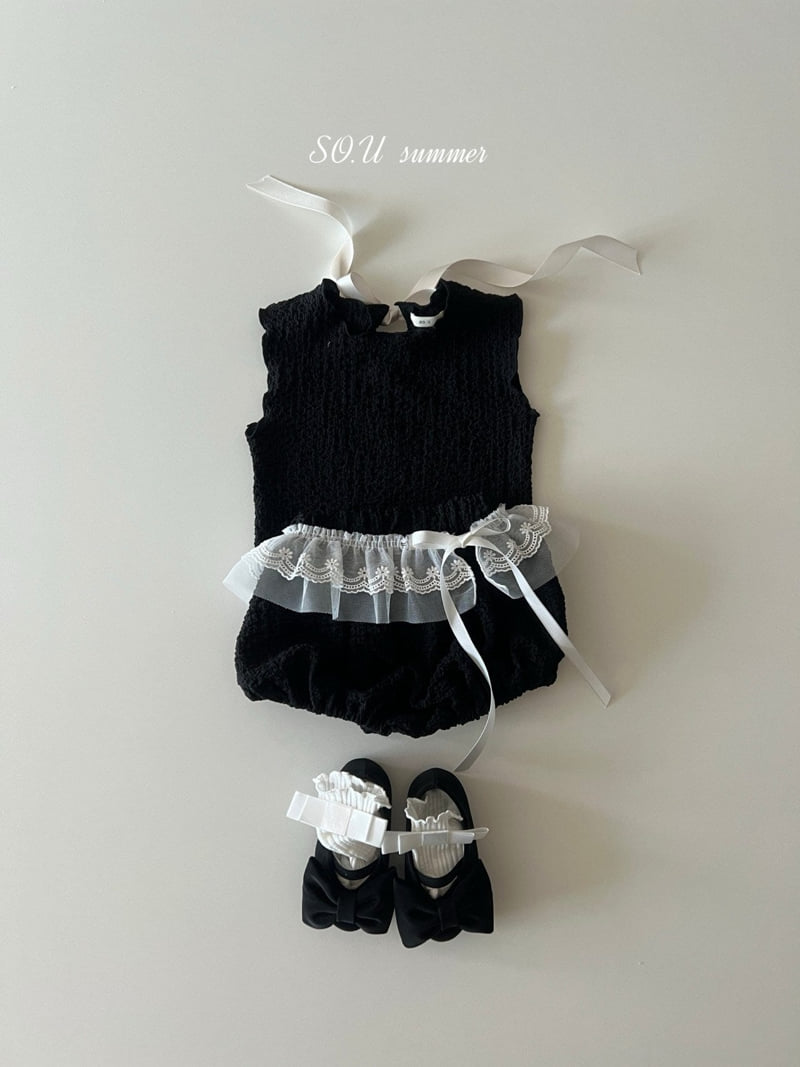 So U - Korean Baby Fashion - #babyboutique - Crinkle Bloomer Set - 7