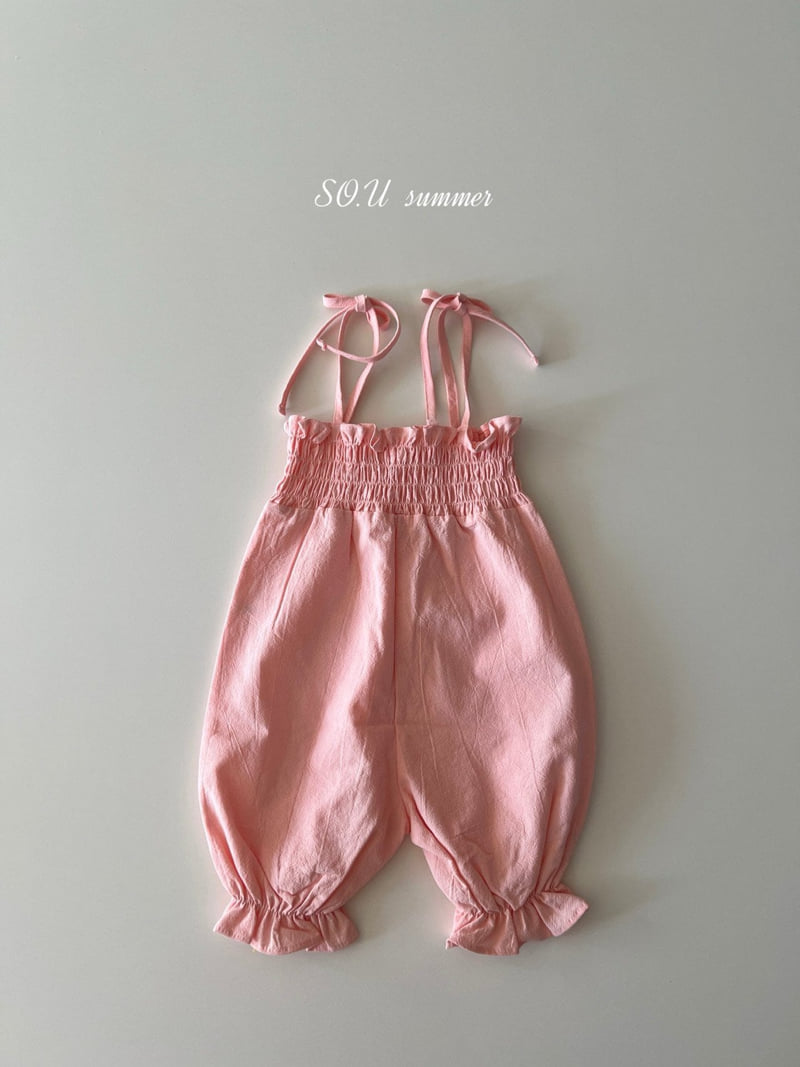 So U - Korean Baby Fashion - #babyboutique - Pocket Smocked Jumpsuit - 3