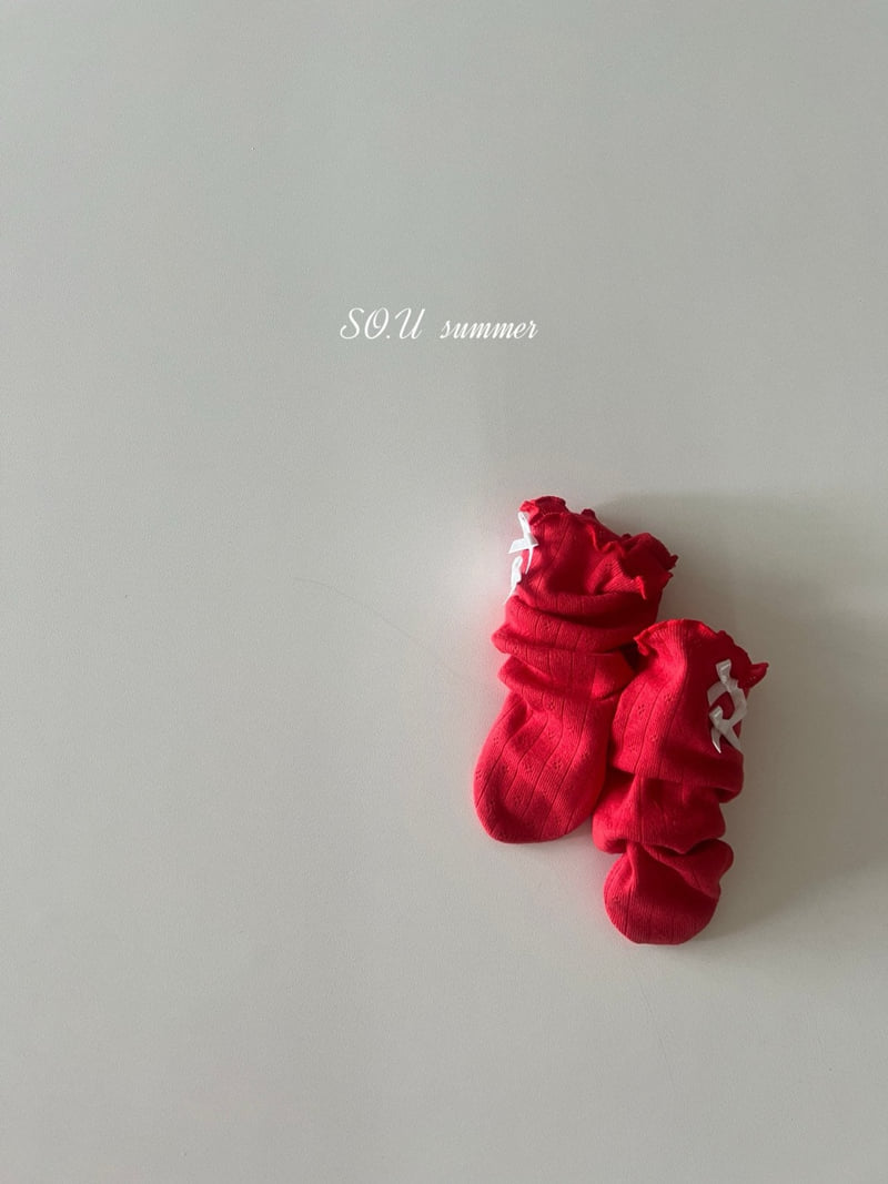 So U - Korean Baby Fashion - #babyboutiqueclothing - Mini Ribbon Knee Socks - 2