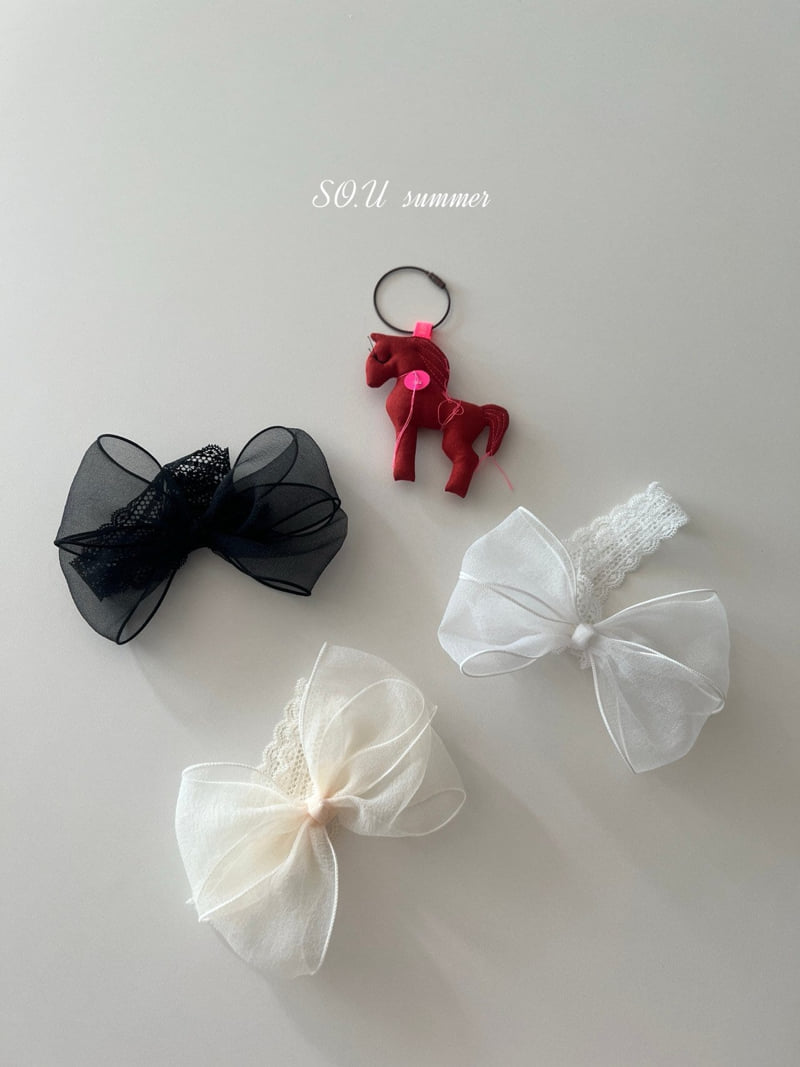 So U - Korean Baby Fashion - #babyclothing - Sheer Ribbon Headband