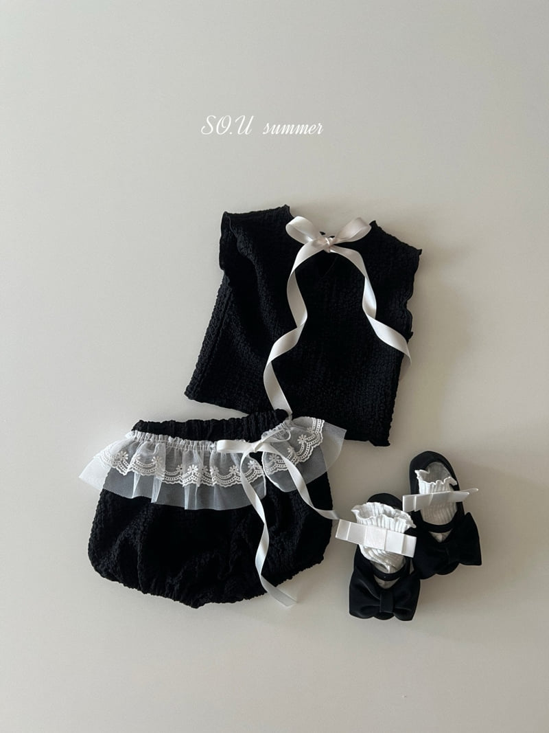 So U - Korean Baby Fashion - #babyclothing - Crinkle Bloomer Set - 9