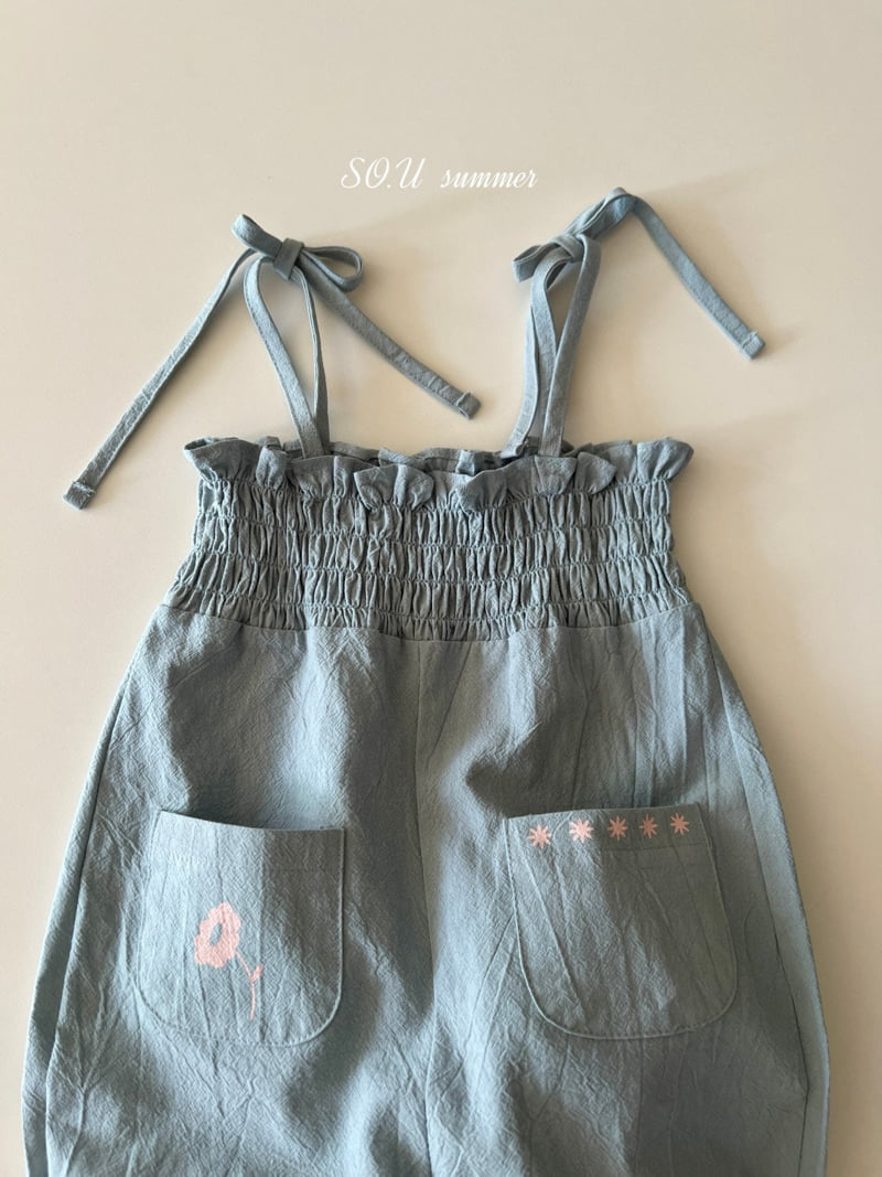 So U - Korean Baby Fashion - #babyclothing - Pocket Smocked Jumpsuit - 5
