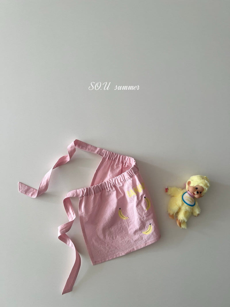 So U - Korean Baby Fashion - #babyfashion - Banana Apron - 3