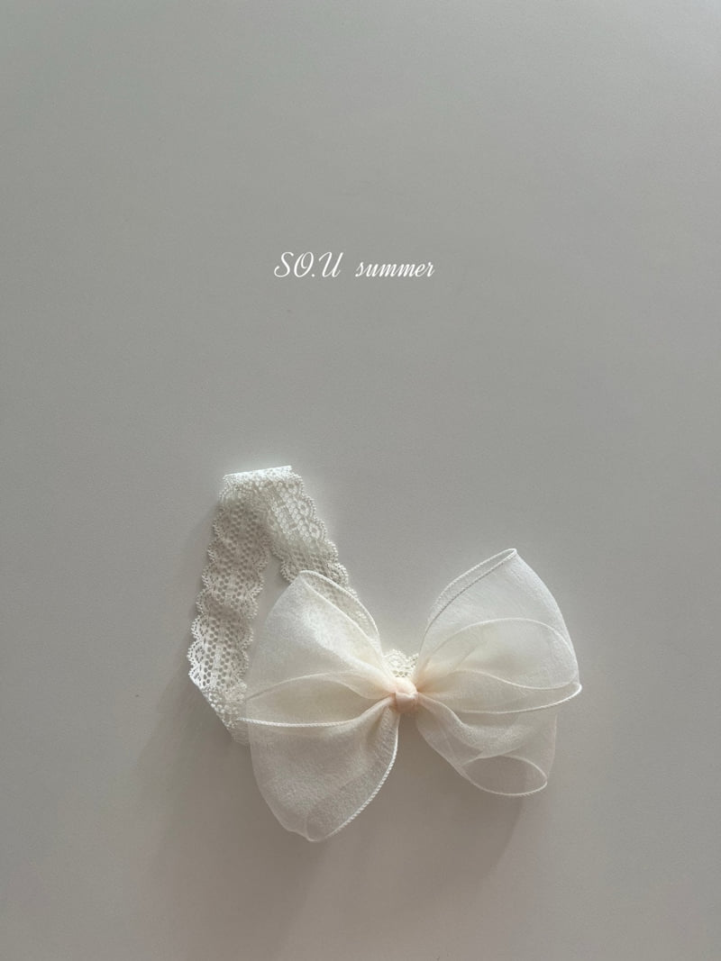 So U - Korean Baby Fashion - #babyfashion - Sheer Ribbon Headband - 2