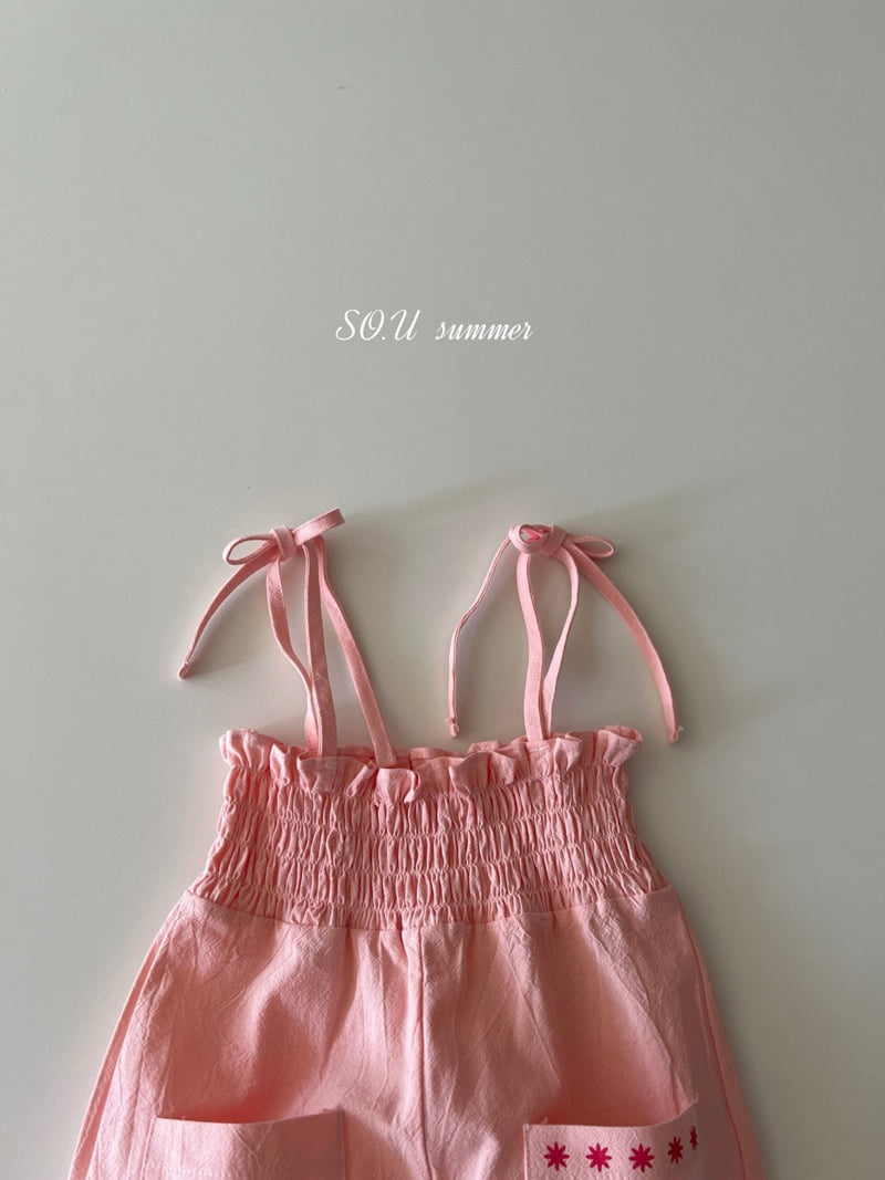 So U - Korean Baby Fashion - #babyfashion - Pocket Smocked Jumpsuit - 6