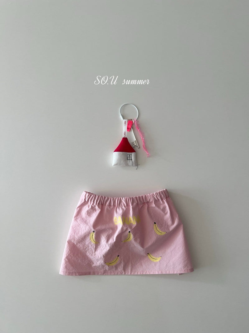 So U - Korean Baby Fashion - #babyfashion - Banana Apron - 4