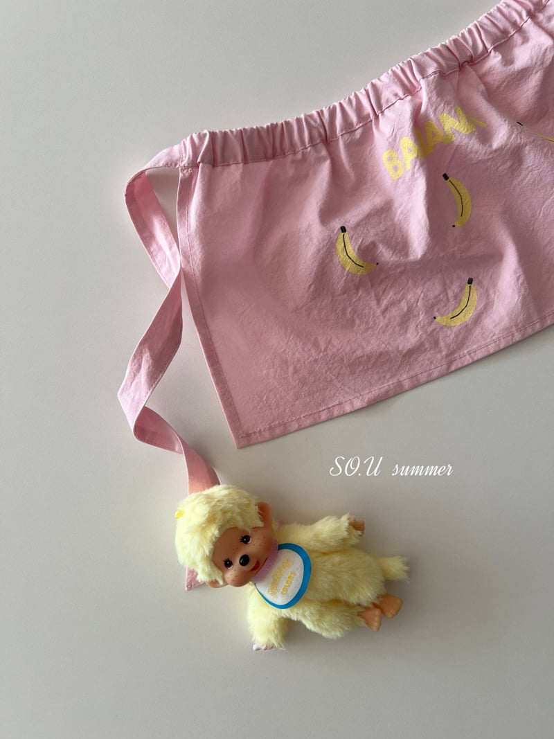 So U - Korean Baby Fashion - #babygirlfashion - Banana Apron - 5