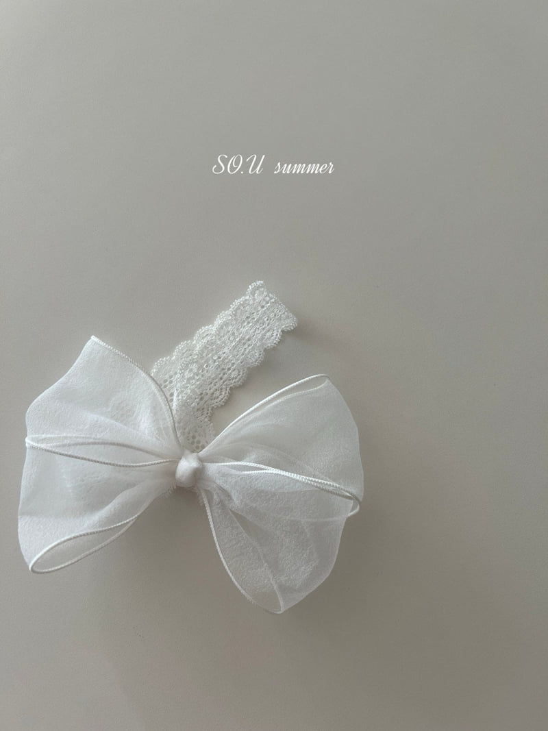 So U - Korean Baby Fashion - #babyfever - Sheer Ribbon Headband - 4