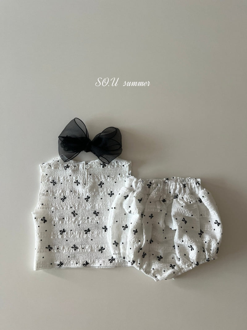 So U - Korean Baby Fashion - #babygirlfashion - Tiered Ribbon Bloomer Set - 10
