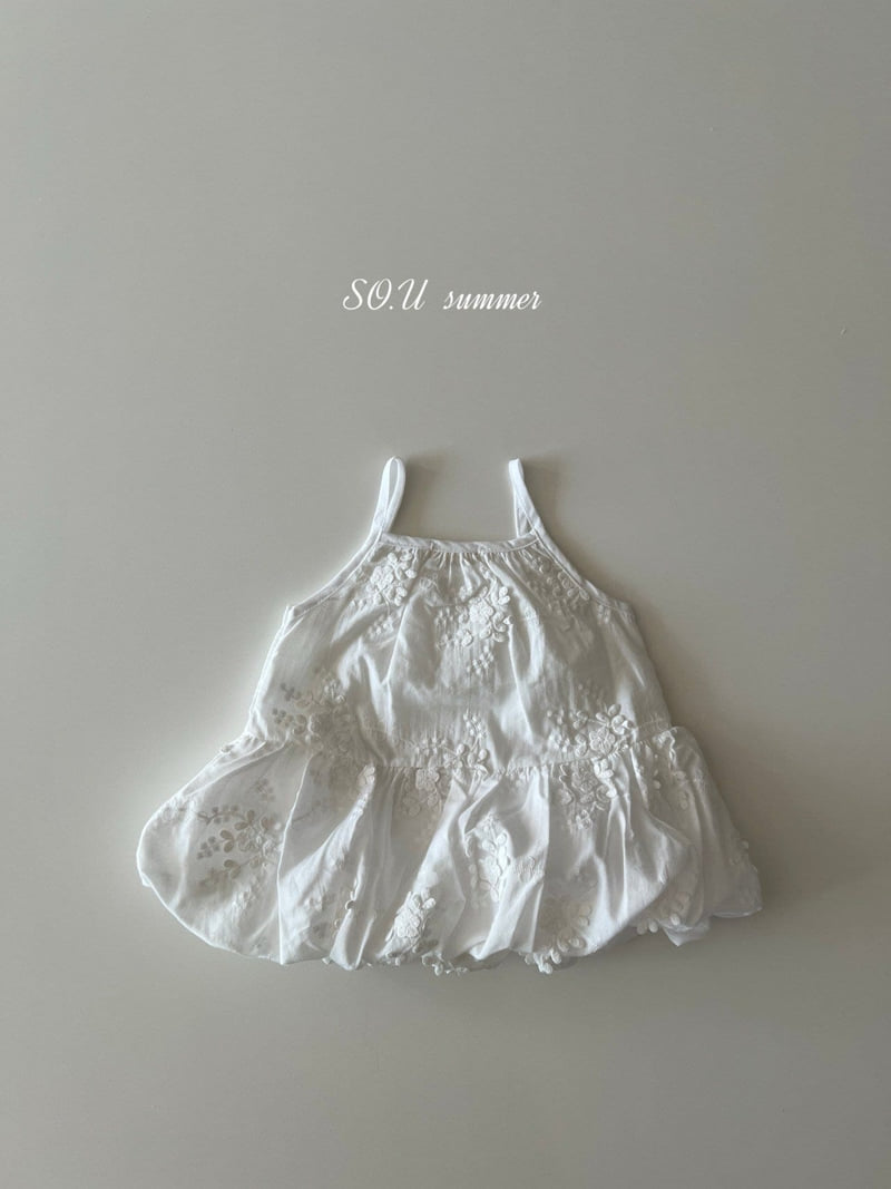 So U - Korean Baby Fashion - #babyoninstagram - Balloon Strap One-piece - 2