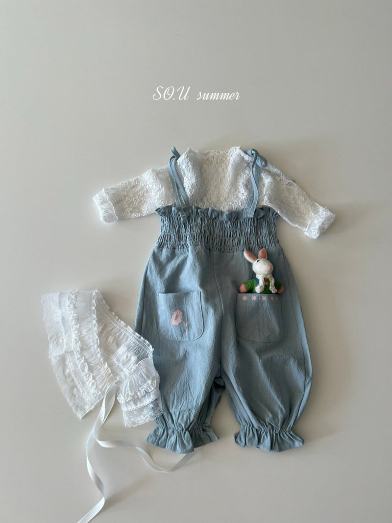 So U - Korean Baby Fashion - #babyoninstagram - Pocket Smocked Jumpsuit - 10