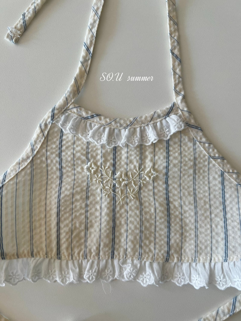 So U - Korean Baby Fashion - #babyoninstagram - Halter Neck Embroidered Set - 9