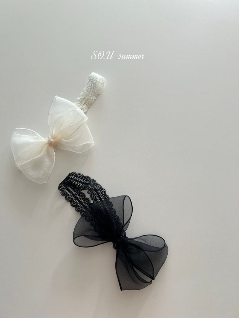 So U - Korean Baby Fashion - #babyootd - Sheer Ribbon Headband - 7