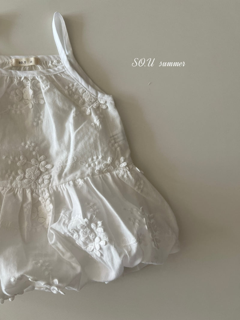 So U - Korean Baby Fashion - #babyootd - Balloon Strap One-piece - 3